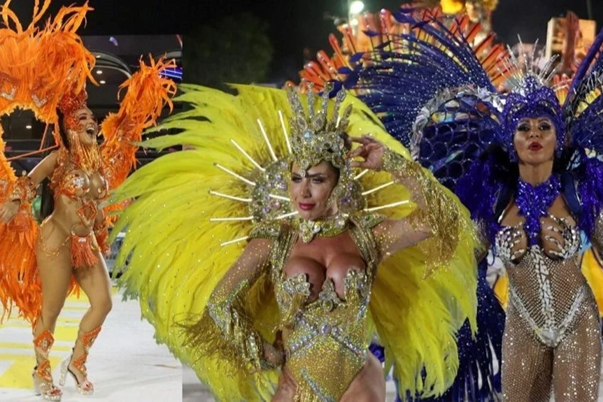 Salgın arasından sonra Rio Karnavalı yeniden başladı