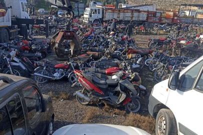 Trafikten men edilen motosikletler silah endüstrisinde kullanılacak