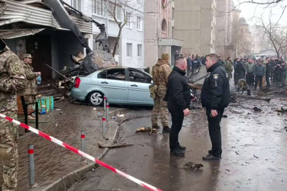 Ukrayna'da helikopter düştü: İçişleri Bakanı öldü