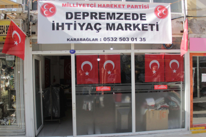 MHP'den depremzedelere dayanışma marketi
