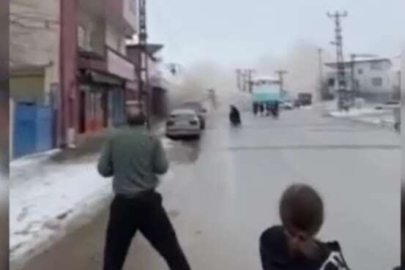 Depremin yeni görüntüleri ortaya çıktı: Binaların çökmesi kamerada