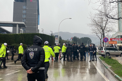 Bursa polisi maç öncesi olaylara izin vermedi