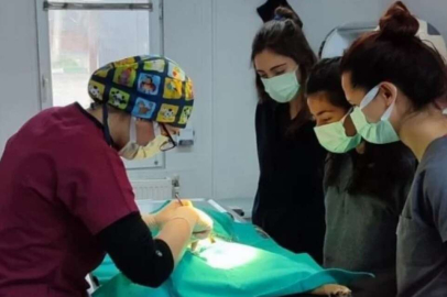 Bursa Veteriner fakültesi öğrencilerine uygulamalı eğitim