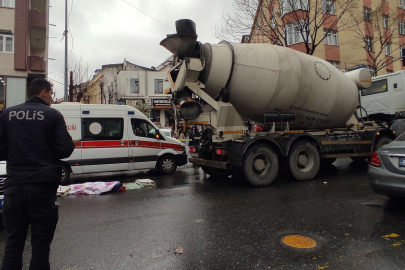İstanbul'da genç anne beton mikserinin altında can verdi