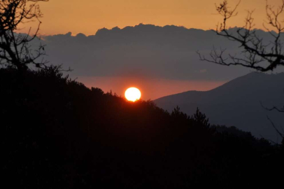 Bolu'da muhteşem gün batımı