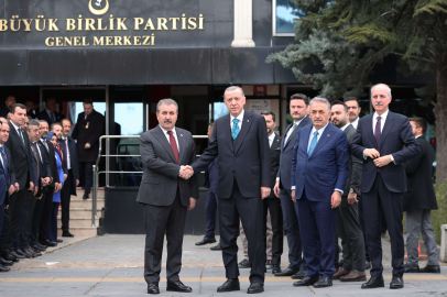 Cumhurbaşkanı Erdoğan'dan Büyük Birlik Partisi'ne ziyaret