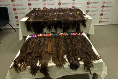 Sabiha Gökçen’de kilolarca insan saçı ele geçirildi