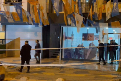 AK Parti bürosu önünde havaya ateş açılmasıyla ilgili 2 gözaltı