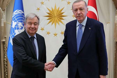 Cumhurbaşkanı Erdoğan, BM Genel Sekreteri Guterres ile görüştü