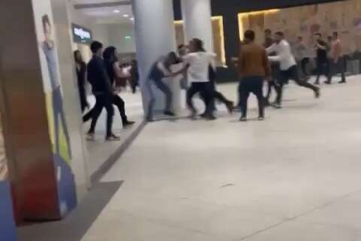 Bursa'da alışveriş merkezinde meydan muharebesi