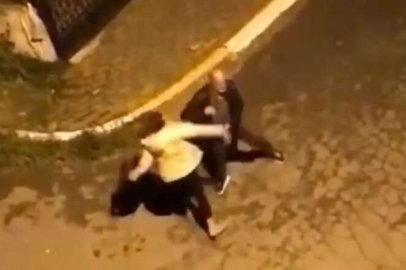 İstanbul'da bir kadın tartıştığı erkeği sokak ortasında darp etti