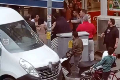 Bursa'da gençlerin kavgası kamerada