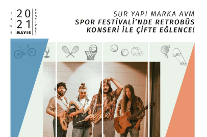 Sur Yapı Marka AVM’de spor festivali  Retrobüs konseriyle başlıyor