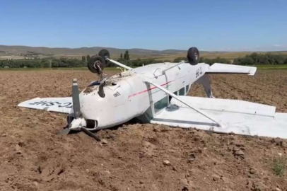 Aksaray'da eğitim uçağı düştü