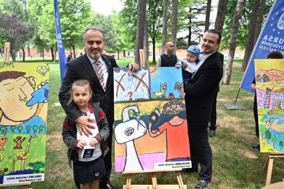 Bursa'da küçük ressamlar susuzluğu anlattı