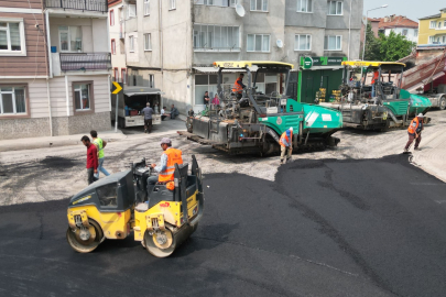 İnegöl'de asfalt çalışmaları sürüyor