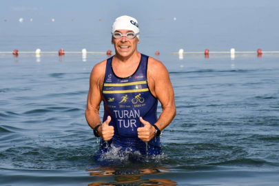 İznikli yüzücü Guinness için ter döküyor