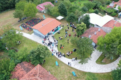 Üçpınar’daki eski köy okulu konuk evi oldu