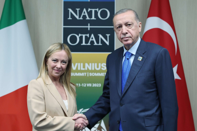 Cumhurbaşkanı Erdoğan, İtalya Başbakanı Meloni ile görüştü