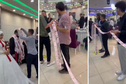 Tam 45 metre: Bursa'da böyle düğün hediyesi görülmedi