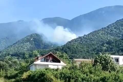 Uludağ’ın eteklerinde orman yangını