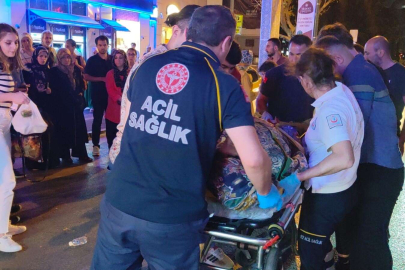 Bursa'da yolun karşına geçmek isterken araba çarptı!