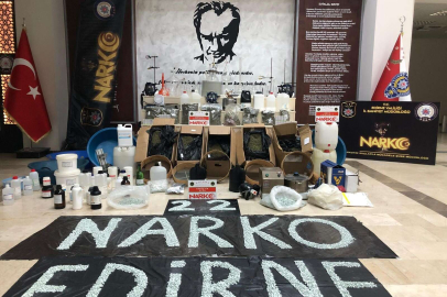 Edirne'de 2 ton 200 kilo uyuşturucu hammaddesi ele geçirildi