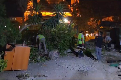 İstanbul'da meydan projesi  17 ağacın sonunu getirdi