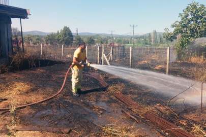 Muğla'da arazi yangını büyümeden söndürüldü
