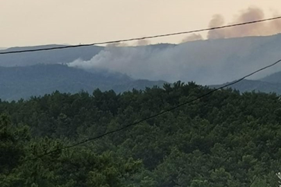 Marmaris'te yıldırım yangını