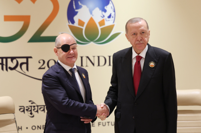 Cumhurbaşkanı Erdoğan, Almanya Başbakanı Scholz’u kabul etti