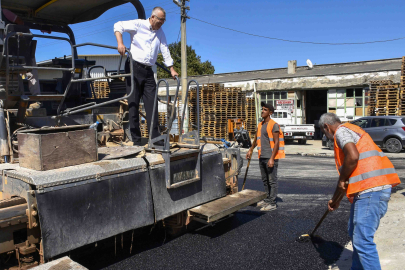 Karacabey Sanayi Sitesi'ndeki çalışmalarda sona doğru