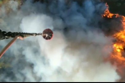 Bursa’daki orman yangınına havadan böyle müdahale edildi