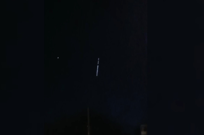 Erzincan’da Starlink uyduları görüntülendi