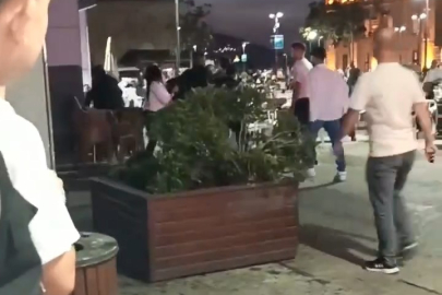 Bursa'da sokakta kılıçlı kavga!