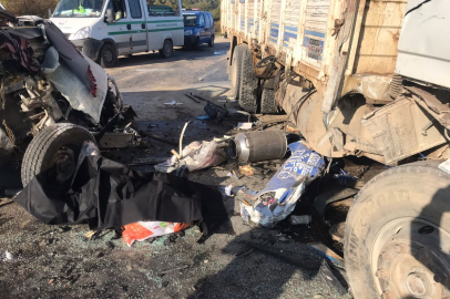 Süt toplama aracı kamyonla çarpıştı: 1 ölü, 5 yaralı