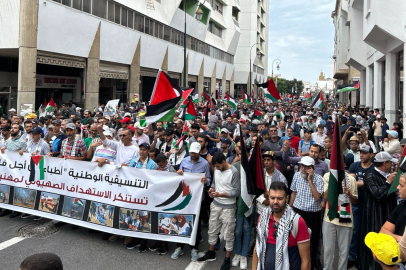 Fas’ta Filistin’e destek protestosu