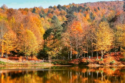 Çamlıpınar Göleti'nde muhteşem manzara