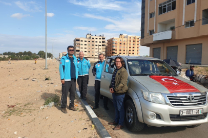 Sahra hastanesi için Türk heyeti Gazze'de
