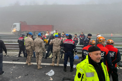 Kuzey Marmara Otoyolu'nda feci kaza: 10 ölü, 57 yaralı