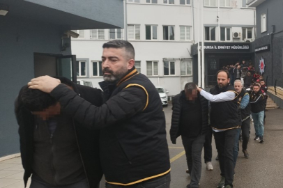 Bursa merkezli 25 ilde operasyon! 44 kişi gözaltında