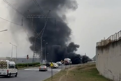 Bursa'da fabrikada korkutan yangın
