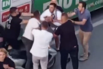 Düğün konvoyu kaza yaptı, ortalık karıştı
