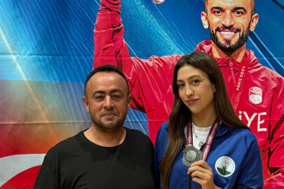 Osmangazi Belediyespor'lu Şevval Türkiye ikincisi...