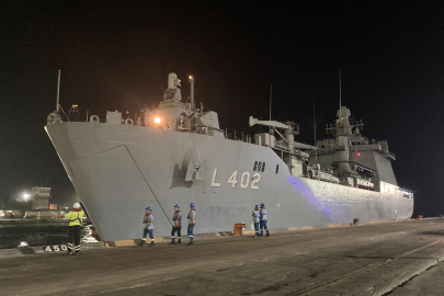 Deniz Kuvvetlerine ait ilk gemi Mersin'e ulaştı