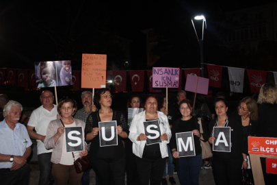 CHP Yıldırım İlçe Kadın Kolu'ndan "Susmuyoruz, Korkmuyoruz" protestosu