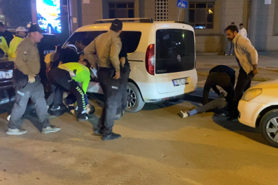 Polisleri metrelerce sürükleyen sürücü tutuklandı!