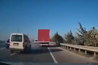 Otobanda takip mesafesini korumadı kaza oldu