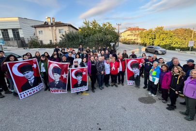 Mysia Yolları’nda Atatürk’ü anma yürüyüşü