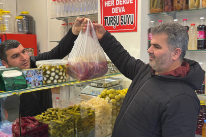 Havalar soğudu, turşuya rağbet arttı